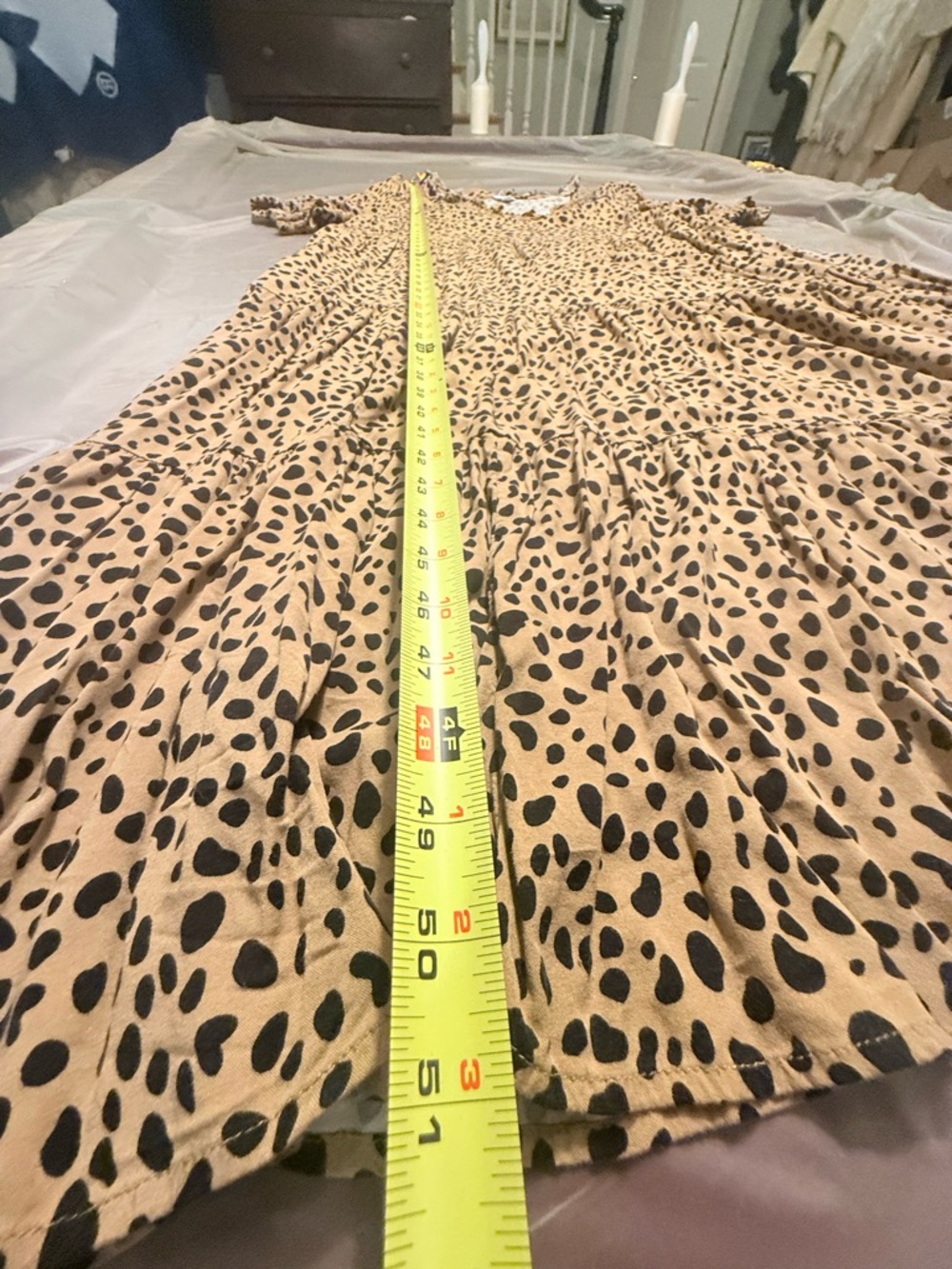crown & ivy Beige and Black Leopard Print Maxi Dress - Picture 7 of 9